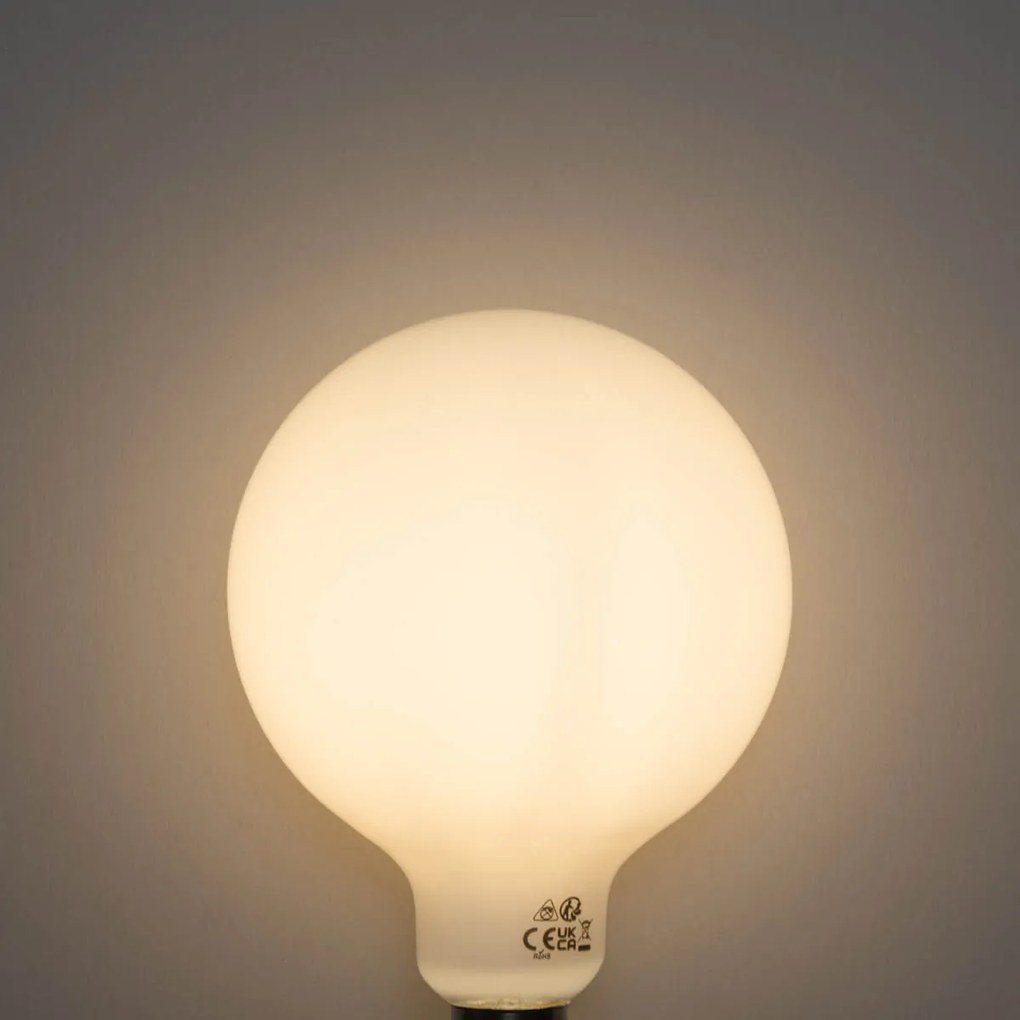 Set 5 becuri Bec LED cu 3 trepte de intensitate reglabilă E27 Opal G125 4W 450lm 3000K