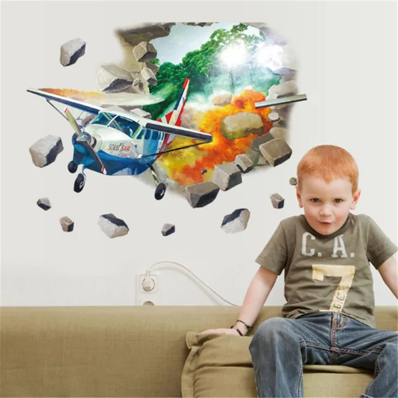 Sticker perete 3D Plane