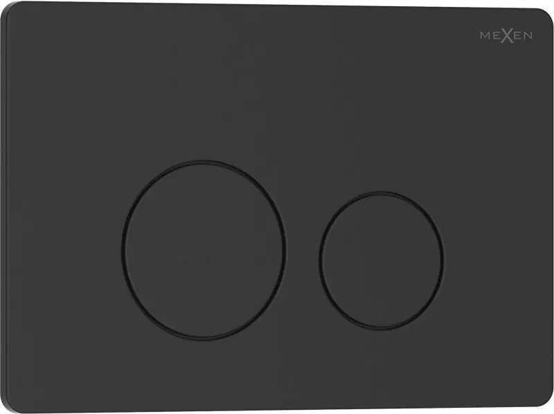 Mexen Tex 06 buton de descărcare oțel inoxidabil, negru mat - 6106-02
