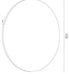 Aplica LED de perete cu lumina ambientala design modern Oregon plus rosu 12cm