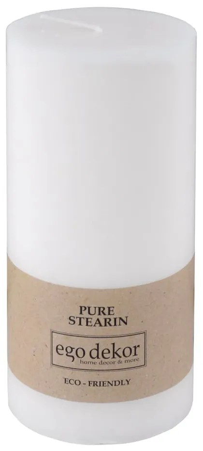 Lumânare Eco candles by Ego dekor Friendly, durată ardere 50 h, alb