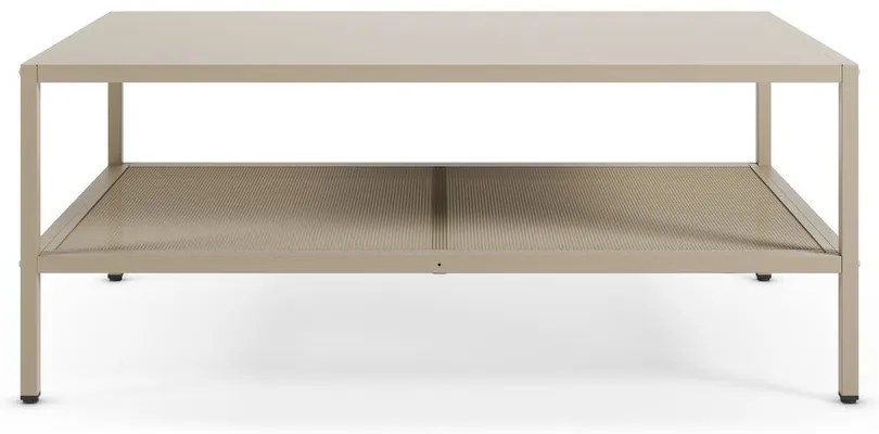 Măsuță de cafea crem din metal 60x100 cm Fayna – Marckeric