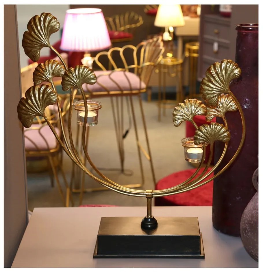 Sfeșnic Mauro Ferretti Iris, auriu