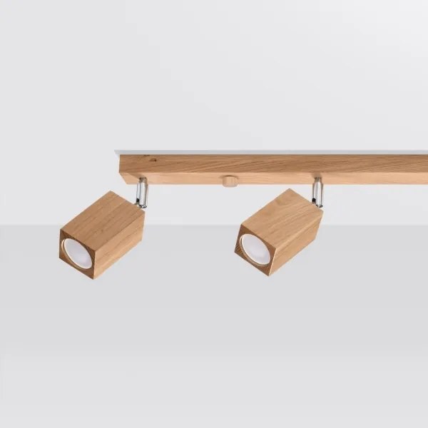 Spot KEKE 4xGU10/40W/230V stejar Sollux SL.1038