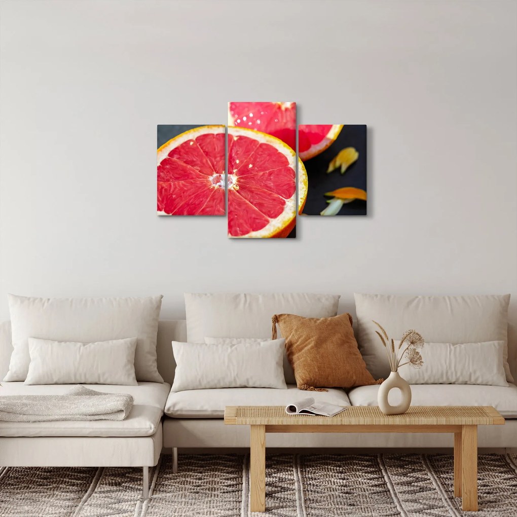 Tablou cu grapefruit tăiat (90x60 cm)