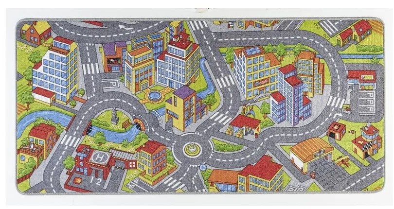 Covor pentru copii Hanse Home Smart City, 90x200 cm