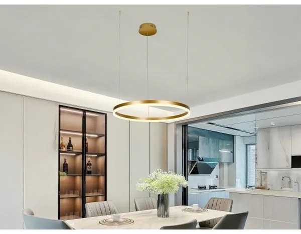 Lustră LED dimabilă pe cablu LED/42W/230V 3000-6500K + telecomandă