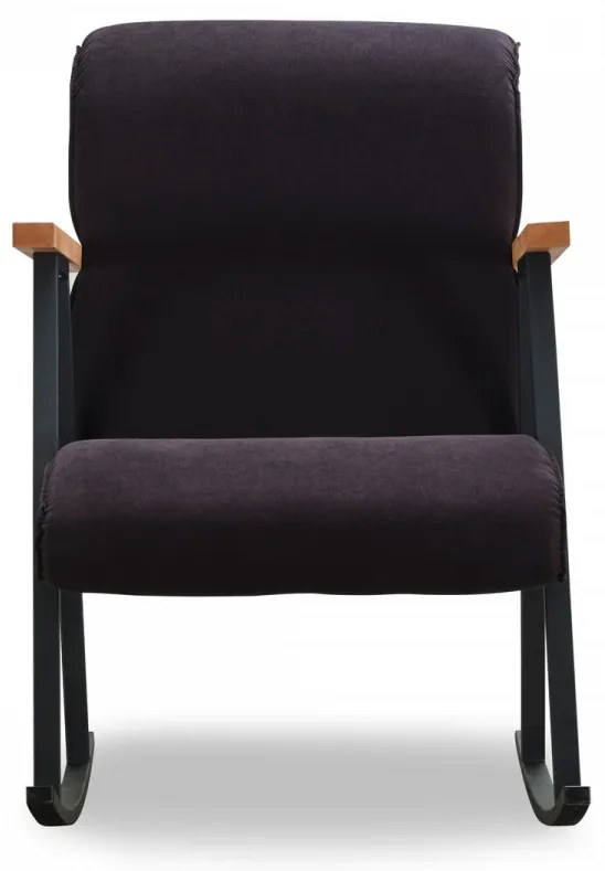 Scaun balansoar Yoka, Futon, 86x60x96 cm, metal, negru