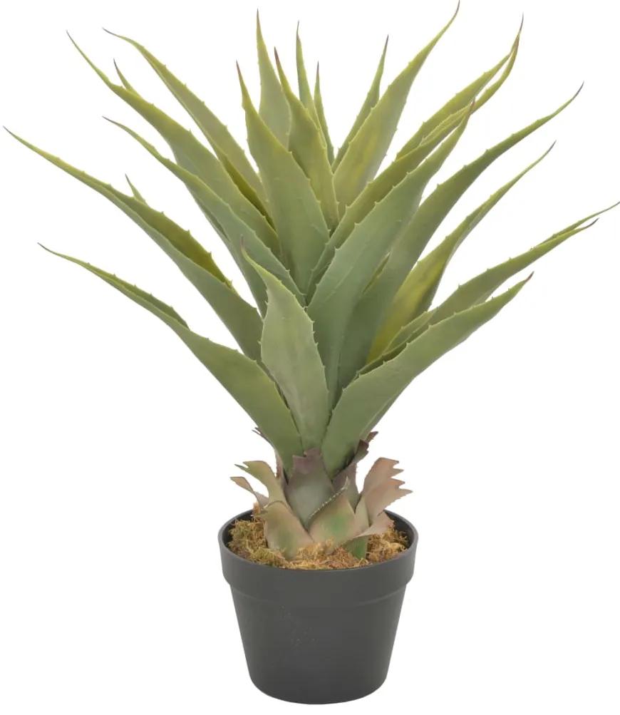 vidaXL Plantă artificială yucca cu ghiveci, verde, 90 cm