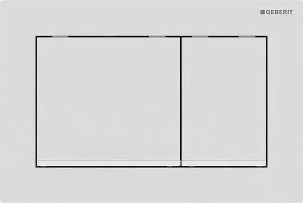 Geberit 115.080.01.1 - Placă de acționare Omega30 21,2x14,2 cm albă