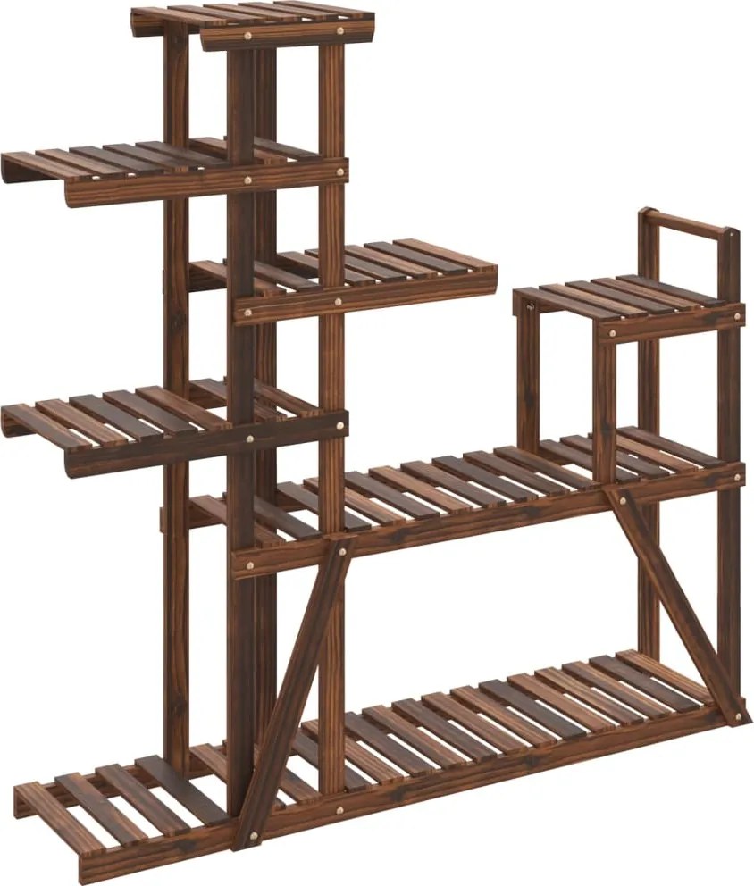 vidaXL Suport pentru flori, 110x25x111 cm, lemn masiv de brad