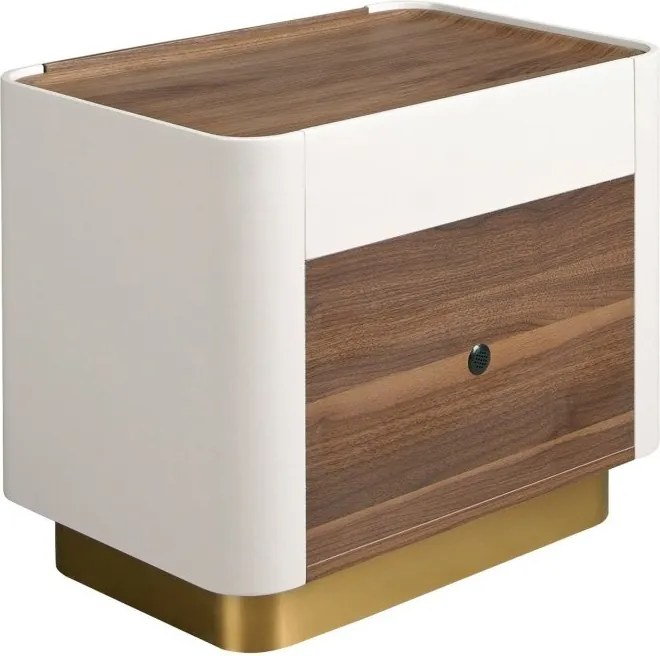 Noptiera deosebita design LUX Walnut-Bej