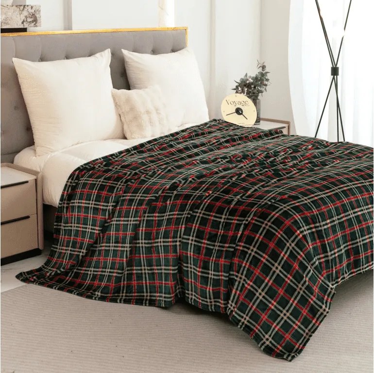 Patura Cocolino microplus GLENMOORE, verde Dimensiune: 160 x 200 cm