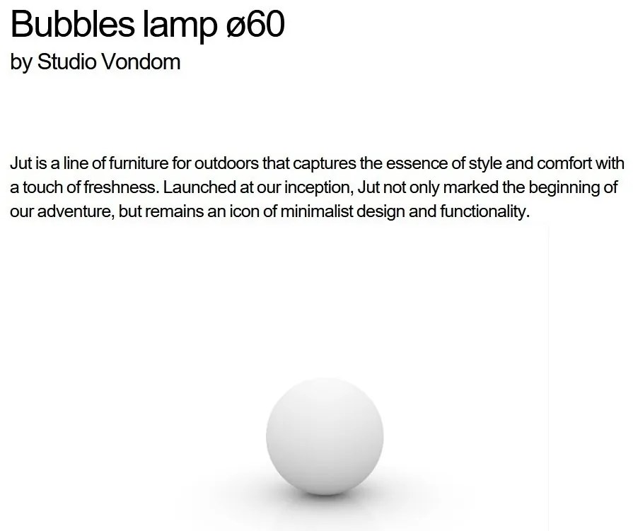 Corp de iluminat RGBW LED decorativ exterior Bubbles diametru 60cm