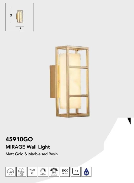 Aplica de perete / oglinda baie IP44 Mirage LED