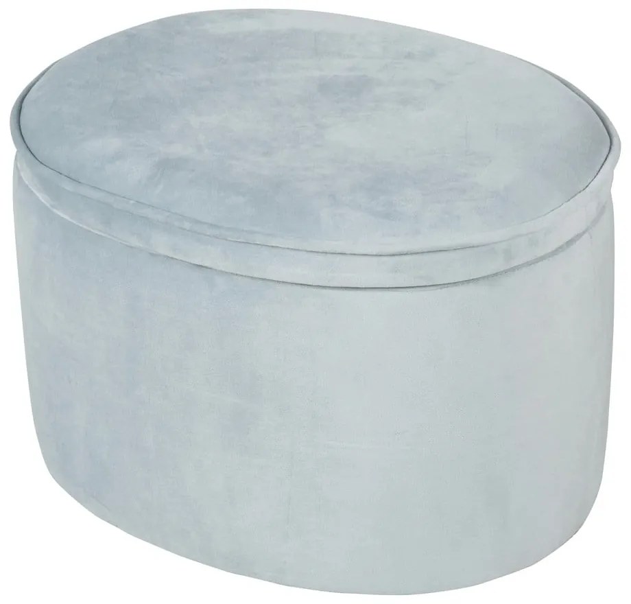 Puf pentru copii albastru deschis cu tapițerie din catifea Lil Sofa – Roba