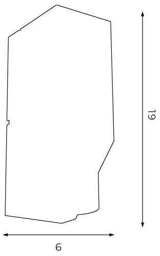 Aplică WALL 1xGU10/8W/230V albă/alamă
