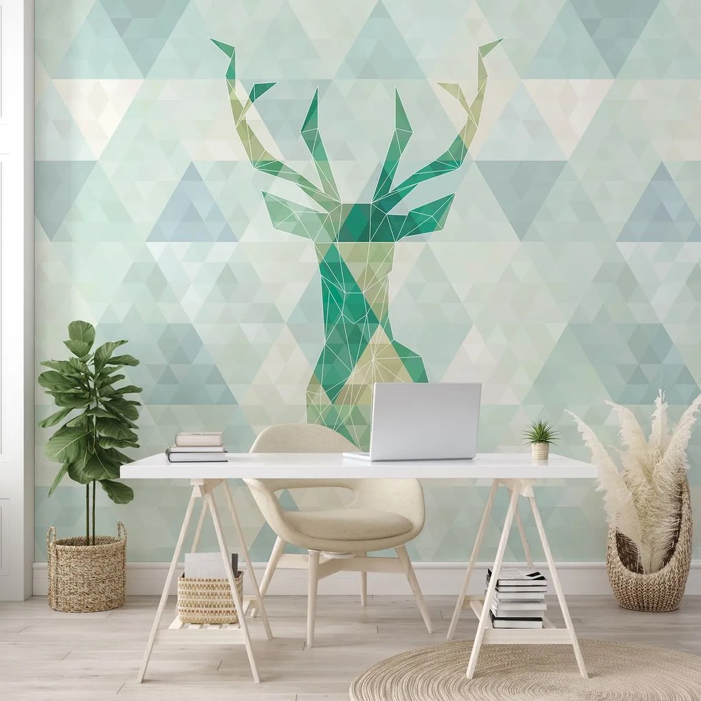 Fototapet - Cerb - verde (152,5x104 cm)