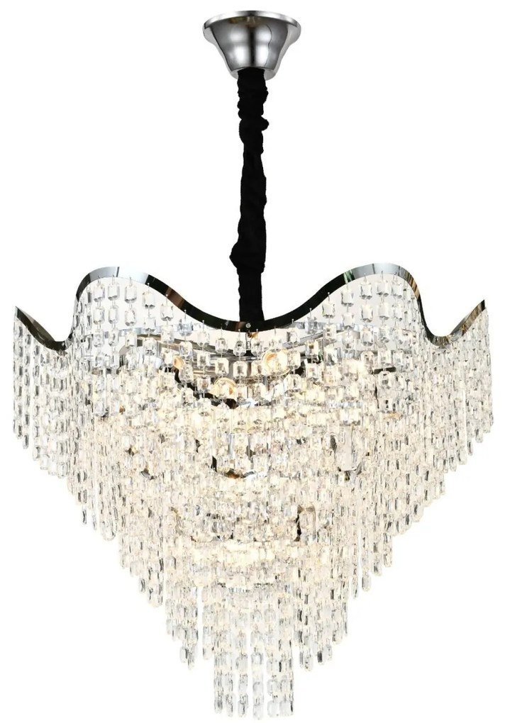 Candelabru Elegant Ø780 mm, 18 Becuri E27, Design Chrom, H620 mm – Model 78006-780 CH