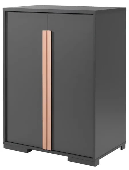 Dulap de copii pentru pat supraetajat Vipack London, gri închis