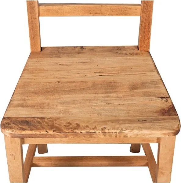 Scaun, L45 43 H92 cm, cu sezut din lemn masiv