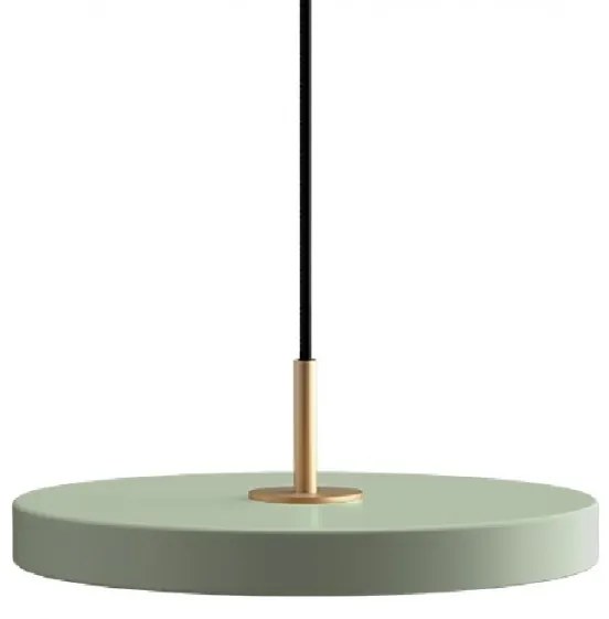Lustra LED design scandinav Asteria mini - nuance olive/ auriu