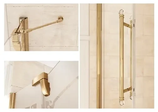 Usa de dus batanta stanga 120cm, pentru nisa, sticla clear grace, Huppe Studio Victorian, SV0601.031.343