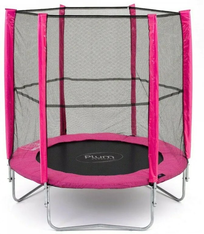 Plum - Trambulina Junior Cu plasa de protectie, Roz