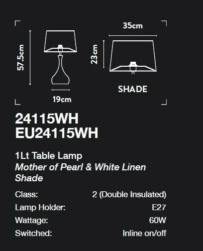 Veioza/Lampa de masa design lux elegant Belle