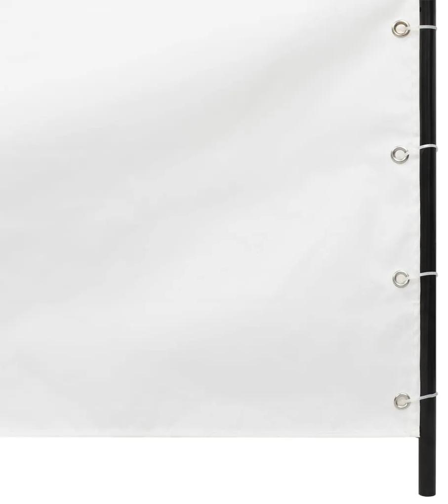 Paravan de balcon, alb, 80x240 cm, tesatura oxford Alb, 80 x 240 cm