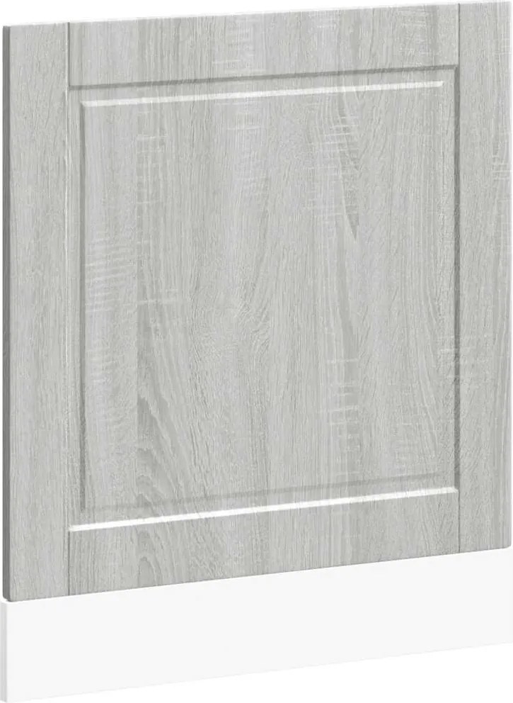 vidaXL Panou pentru mașină de spălat vase gri Sonoma lemn prelucrat