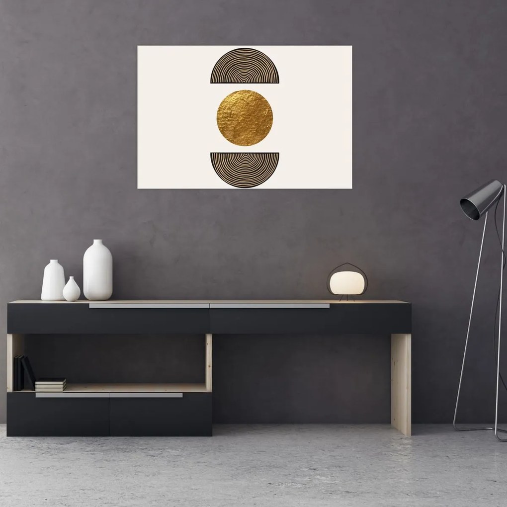 Tablou - Ornament de aur N⁰1 (90x60 cm)