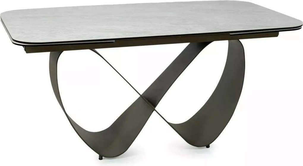 Masa extensibilă Infinity Ceramic bej mat/cupru L160-240xl95 cm