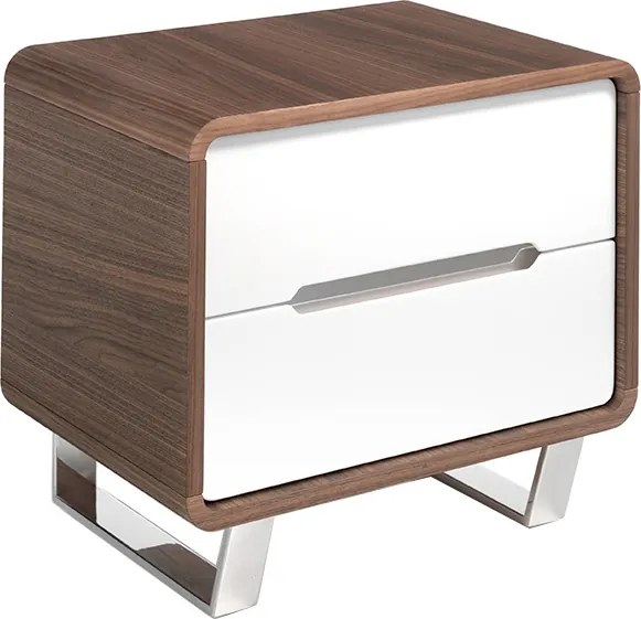 Noptiera cu 2 sertare design elegant Bonni