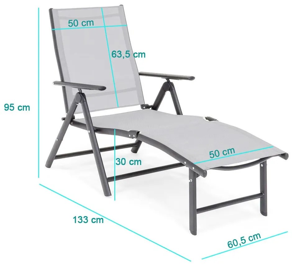 Sezlong Comfort, inclinabil si reglabil