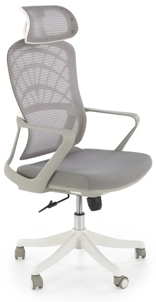 Scaun de birou Vesuvio 2 gri/alb H121 cm