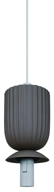 Pendul cu Forma Organic din Ceramica si Sticla, Sadie maro deschis