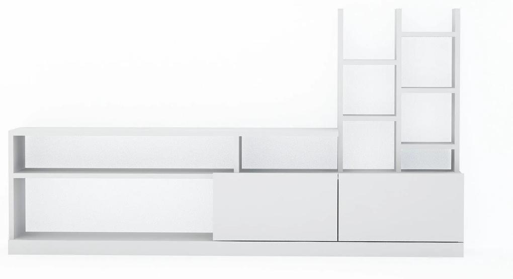 COMODA TV Dolunay - White, Alb, 164x91x25 cm