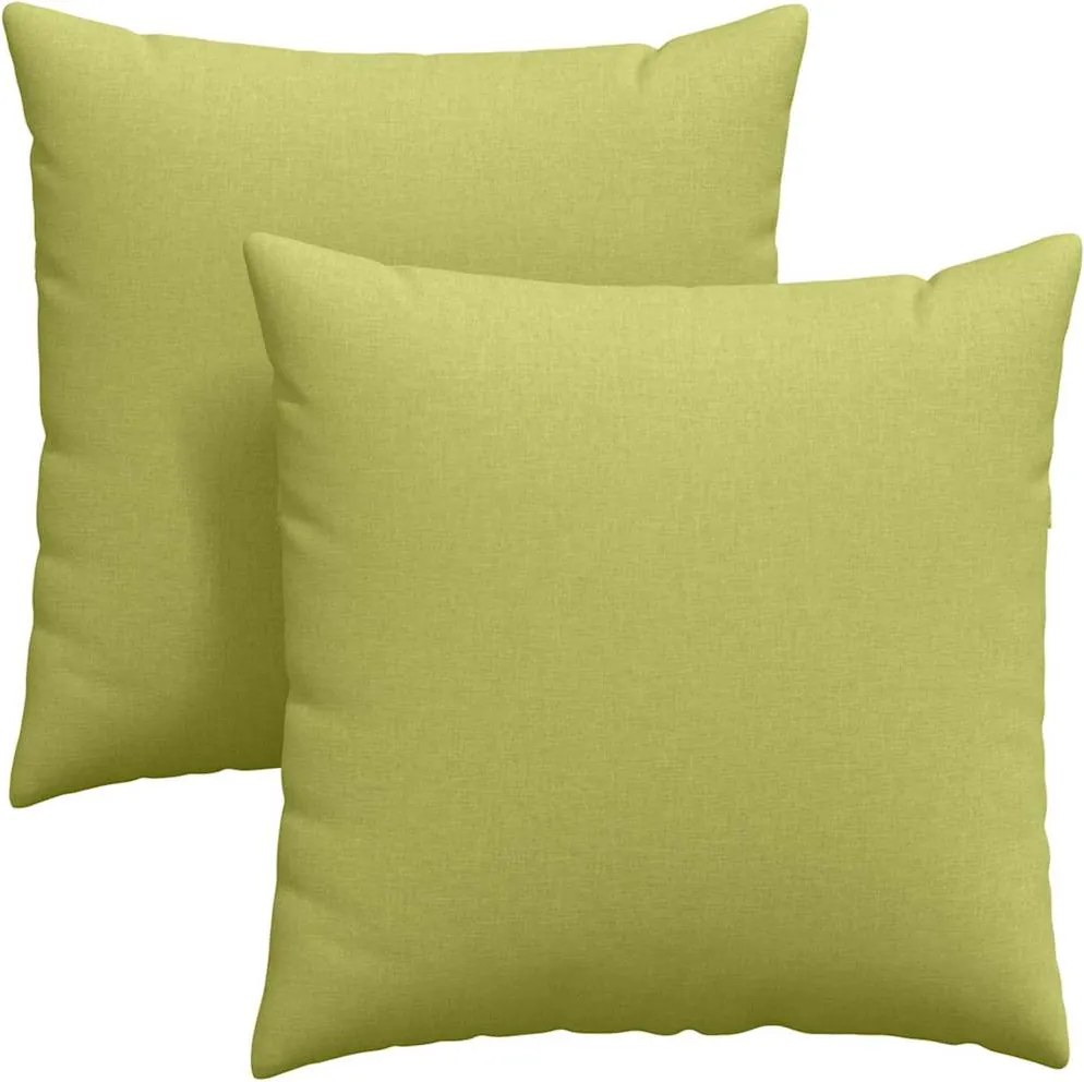 vidaXL Perne pentru canapea 2 pcs Verde deschis 60 x 60 cm țesătură