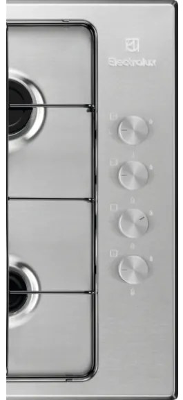 Plita incorporabila Electrolux KGS6404SX, Gaz, 4 Arzatoare, Aprindere electrica integrata, Inox, 60 cm