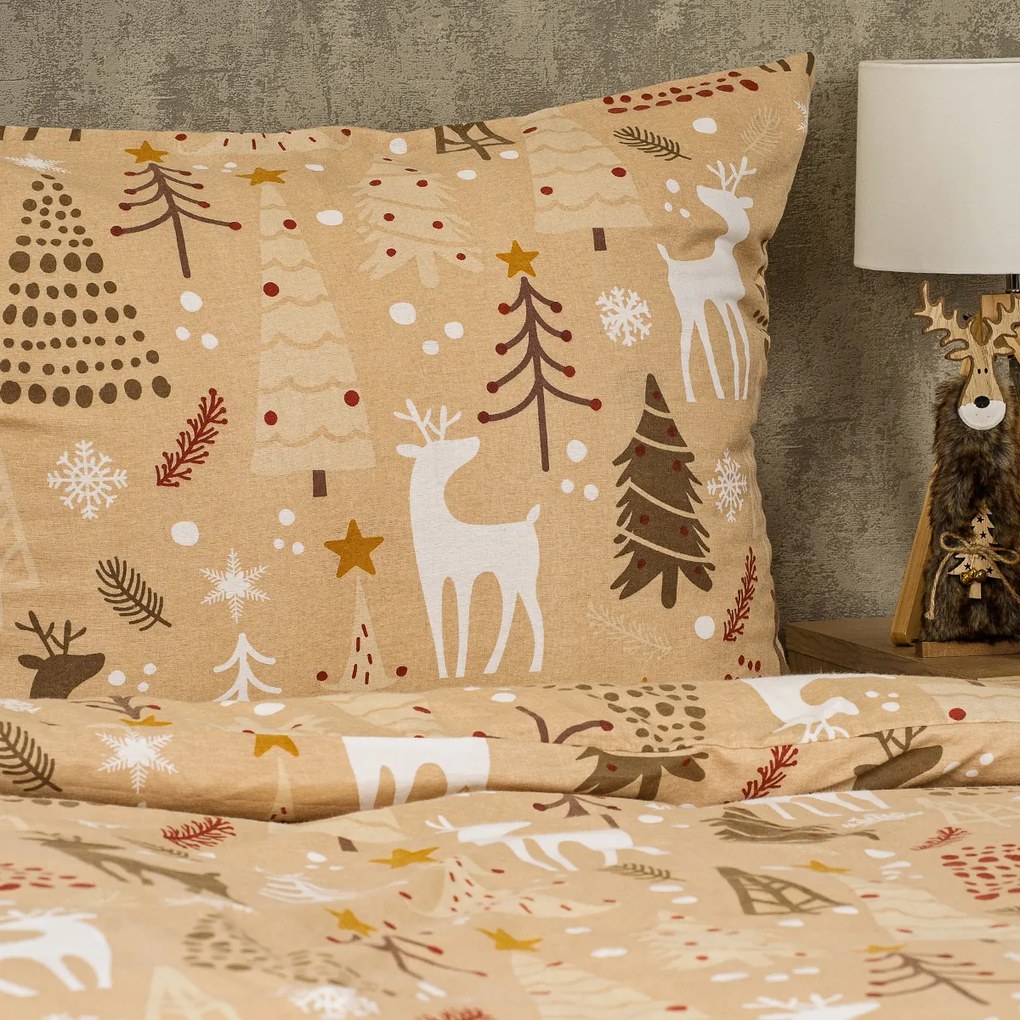 Lenjerie de pat din flanel 4Home Festive, 220 x200 cm, 2 buc. 70 x 90 cm, 220 x 200 cm, 2 buc. 70 x 90 cm