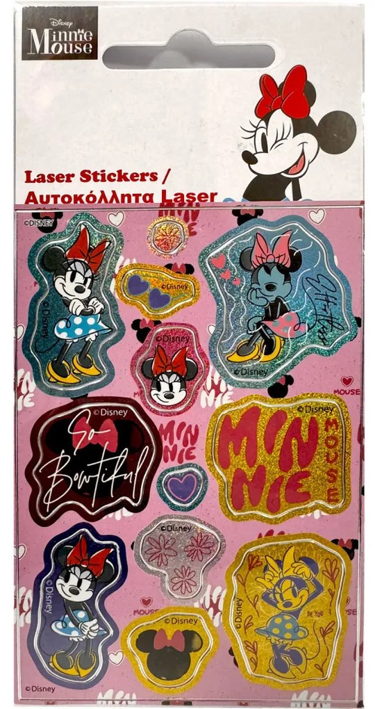 Disney Minnie Bowtiful set autocolante hologramă