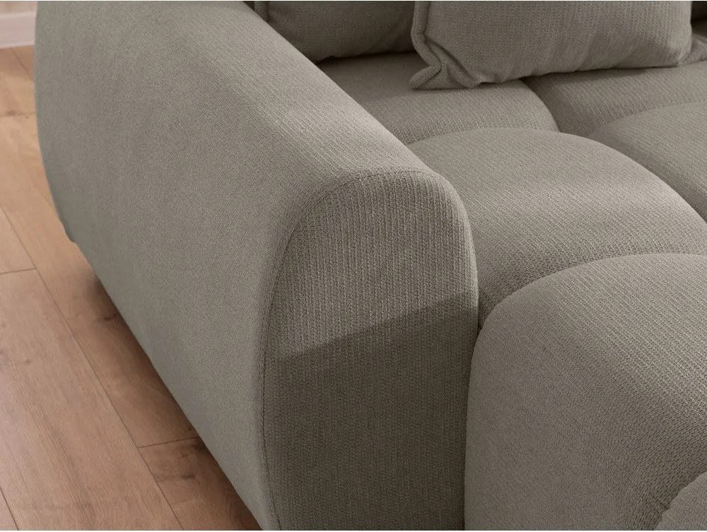 Colțar taupe (cu colț pe partea stângă/cu șezlong) Albane – Ropez