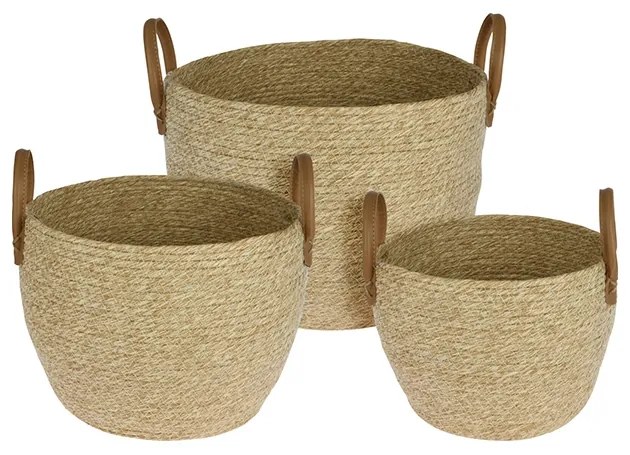 Cos din fibre natur, Rondo, 32x23 cm