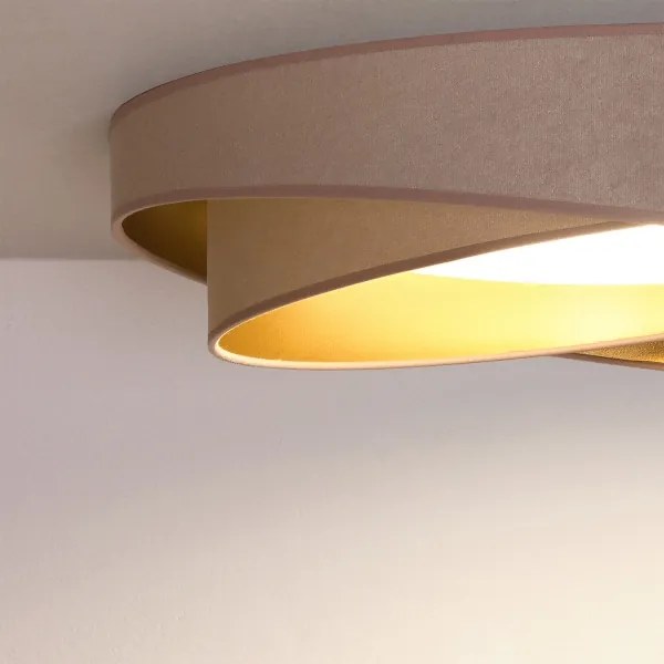 BRILAGI- Plafonieră LED VELVET TWIST LED/24W/230V 4000K Ø 55 cm bej/auriu