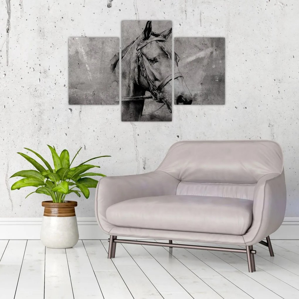 Tablou - Portret de cal (90x60 cm)