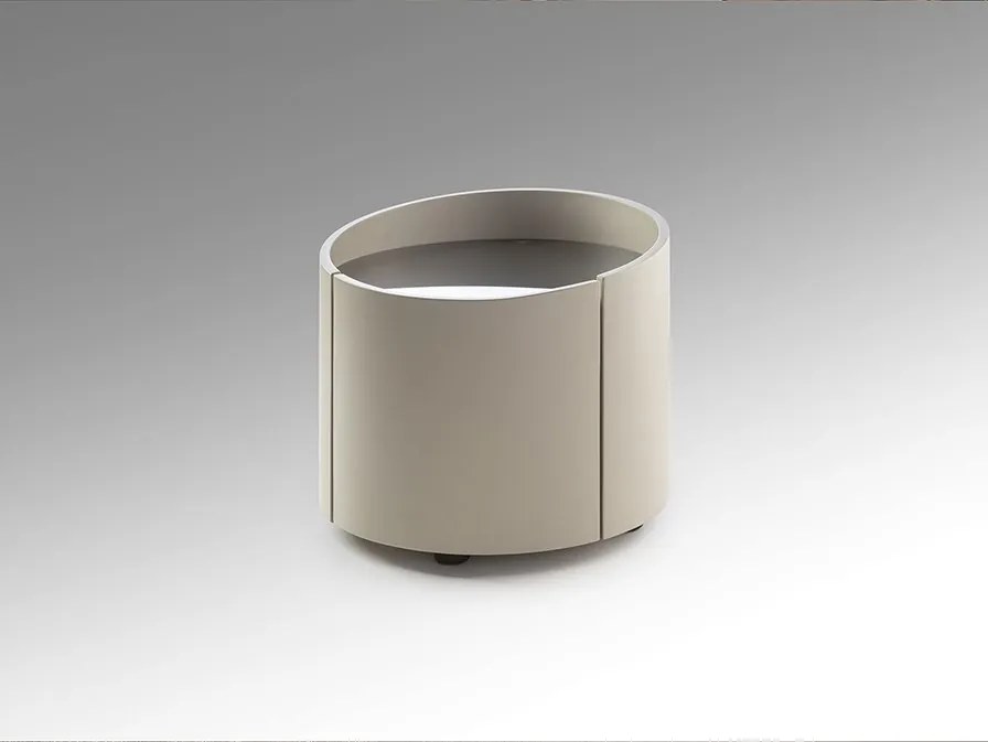 Noptiera rotunda cu sertar Iza khaki