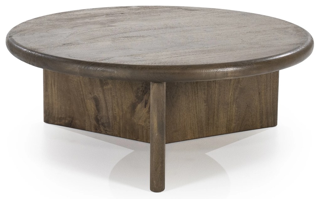 Masuta de cafea din lemn de acacia Leoti maro 80 cm