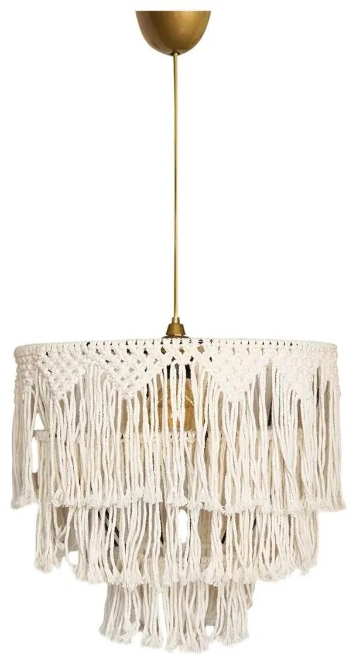 Pendul pe cablu RIMINI 1xE27/40W/230V, crem