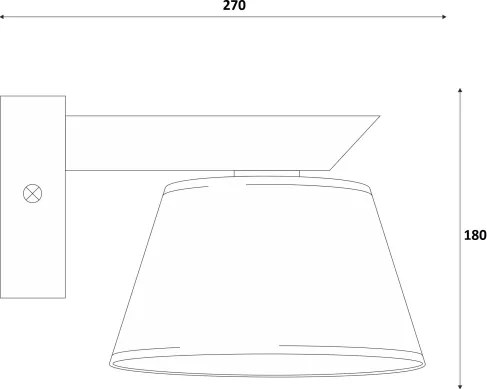 Aplica de perete ANTONIO 1xE14/40W/230V